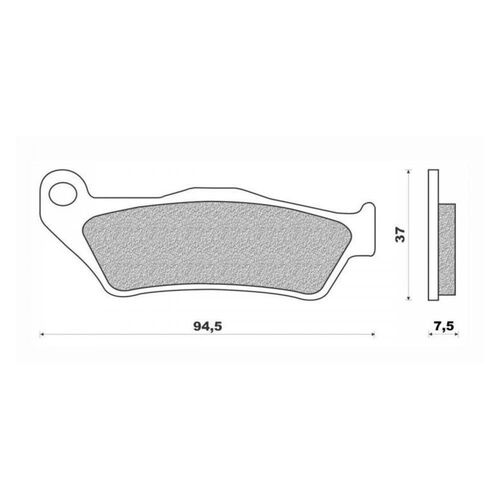 Front Brake Pads Dirt Organic for Husaberg FE550 2004 to 2008