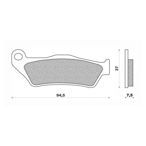 Front Brake Pads Dirt Organic for KTM 400 SX 1999 to 2002