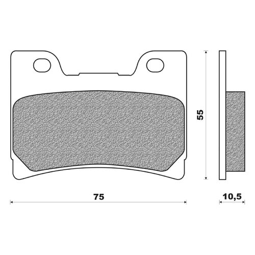 Front Brake Pads Touring Organic for Yamaha VMX-12 VMax 1986 to 2007