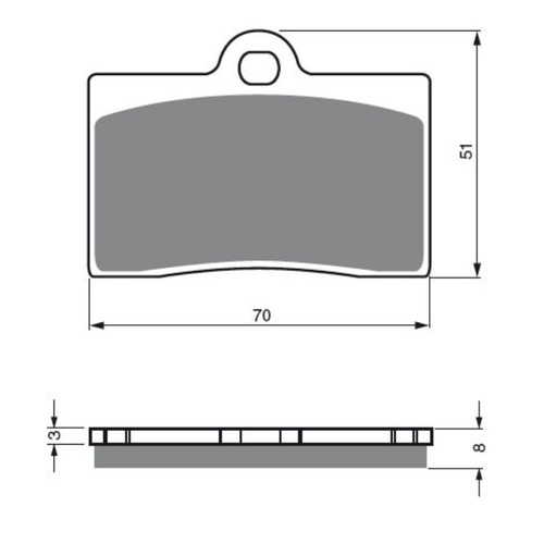 Newfren Front Brake Pad Touring Organic