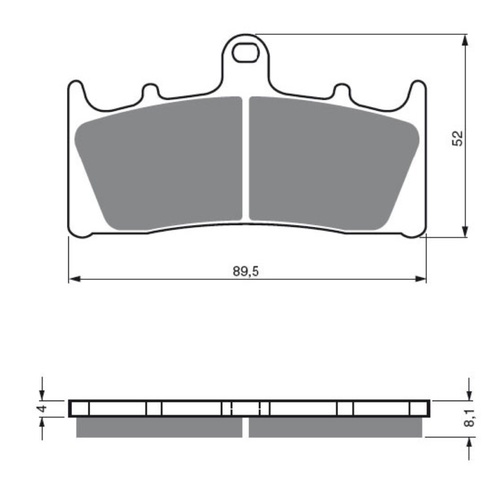 Newfren Front Brake Pads Touring Organic
