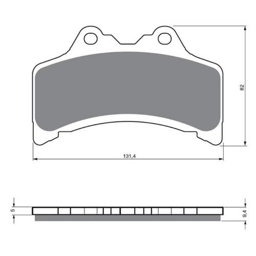 Front Brake Pads Touring Organic for Yamaha GTS1000A 1993 to 1994