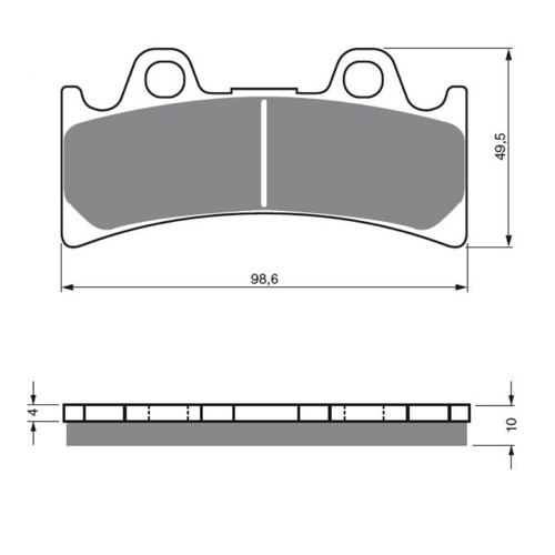 Newfren Front Brake Pad Touring Organic
