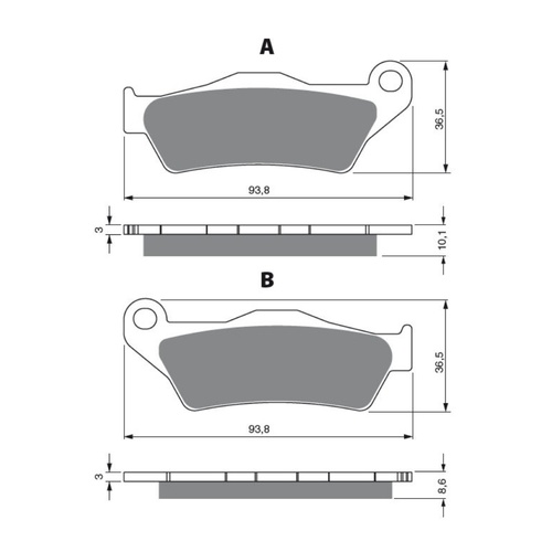 Newfren Brake Pads - Rear