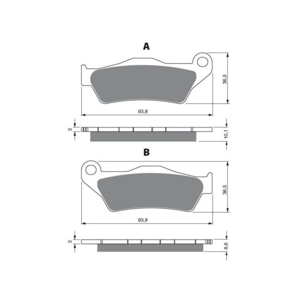 Newfren Brake Pads - Touring Sintered