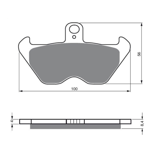 Front Brake Pads Touring Organic for BMW K1 1989 to 1993