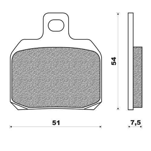 Rear Brake Pads Touring Sintered for Ducati 1198 2009 to 2011