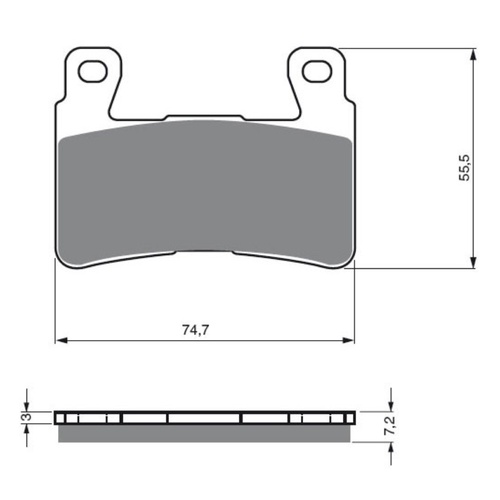 Newfren Front Brake Pads Touring Sintered