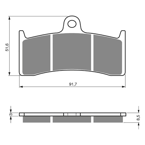 Newfren Front Brake Pad TT Pro Organic
