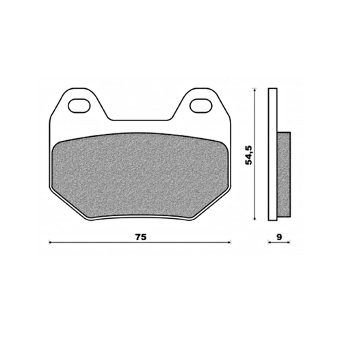 Rear Brake Pads Touring Organic for BMW K1200 LT 1997 to 2006