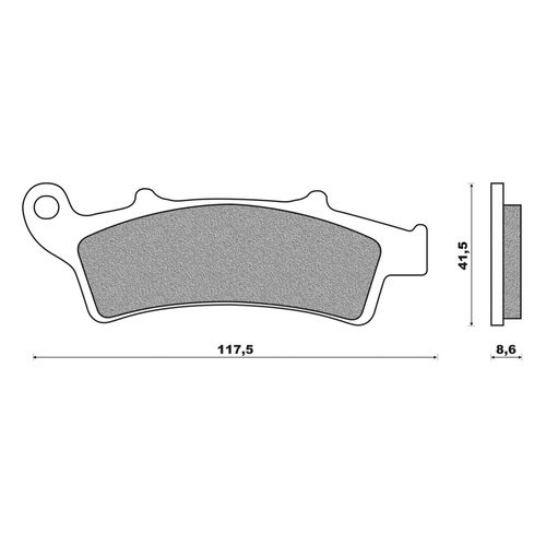 Newfren Front Brake Pad Scooter Elite Organic