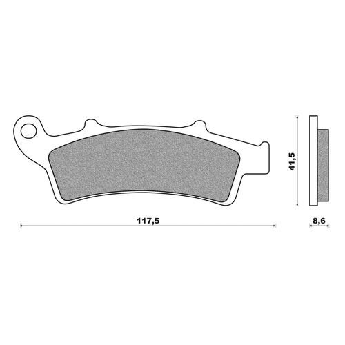 Front Brake Pads Elite Organic for Malaguti 400 Madison 2002 to 2004