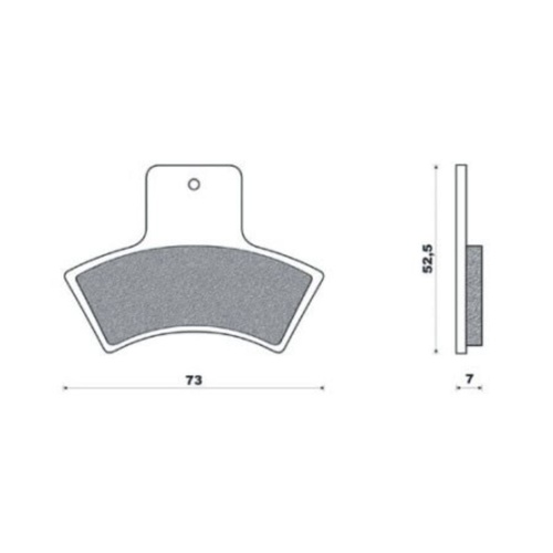 Newfren Front Brake Pad ATV Organic
