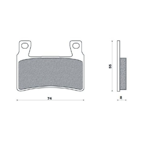 Newfren Front Brake Pad Touring Organic