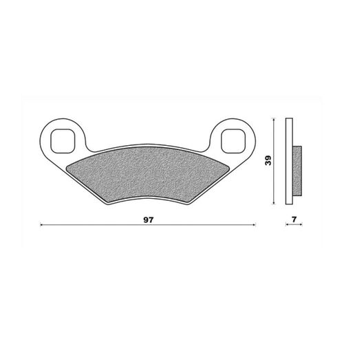 Front Brake Pads ATV Sintered for Polaris 400 Sports 1994 to 1999