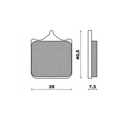 Newfren Front Brake Pad Touring Sintered