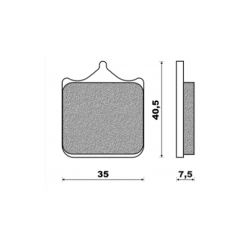 Front Brake Pads Touring Sintered for TM SMX 660 2006 to 2007