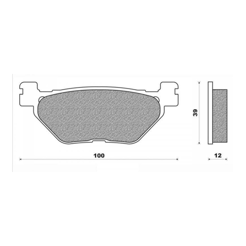 Rear Brake Pads Elite Organic for Yamaha XP500 T-Max 2001 to 2003