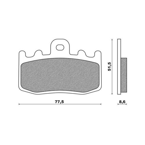 Front Brake Pads Touring Sintered for BMW R1150 RT 2001 to 2004