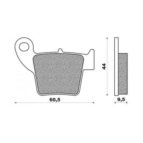 Rear Brake Pads Dirt Organic for Honda CR250R 2002 to 2007