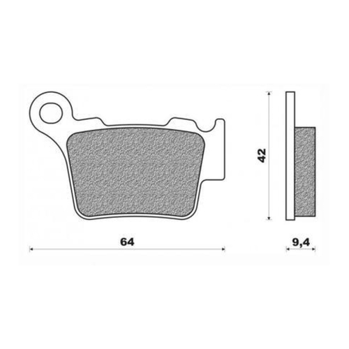 Rear Brake Pads Dirt Sintered for KTM 500 EXC 2012 to 2022