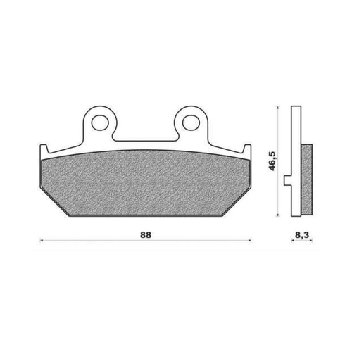 Rear Brake Pads Elite Organic for Suzuki AN400 Burgman 2007 to 2020