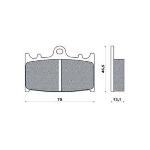 Rear Brake Pads Touring Sintered for Suzuki C90 Boulevard 2005 to 2010