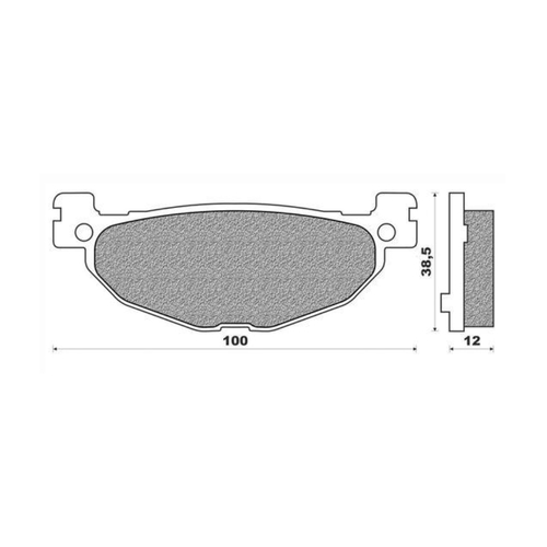 Rear Brake Pads Elite Sintered for Yamaha YP400 Majesty 2004 to 2013