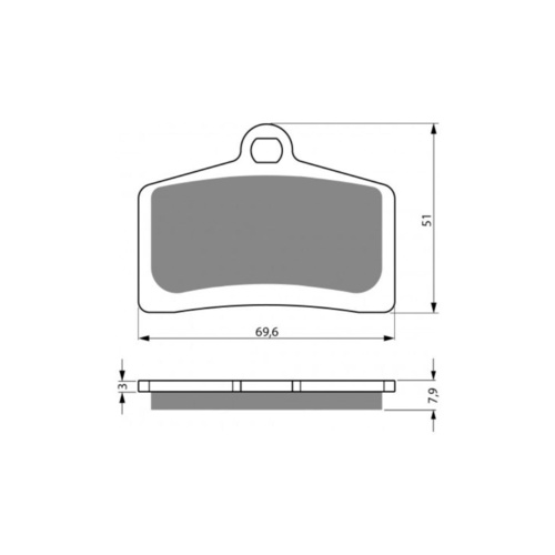 Newfren Front Brake Pad Touring Organic