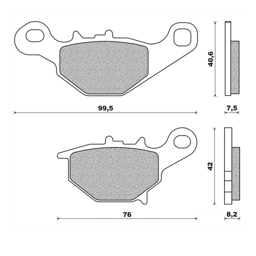 Newfren Rear Brake Pads Dirt Sintered