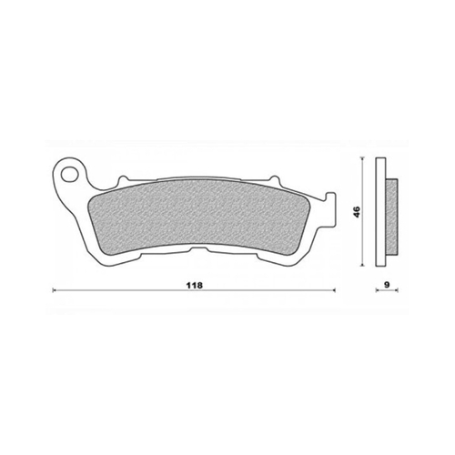Front Brake Pads Elite Sintered for Honda NSS250 Forza 2005 to 2008