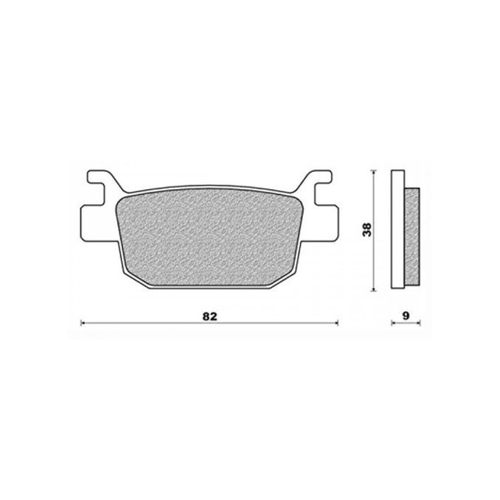 Rear Brake Pads Elite Sintered for Honda SH300I 2007 to 2014