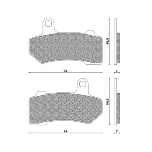 Rear Brake Pads Road Sintered for HD 1584 FLTR Road Glide 2008 to 2011