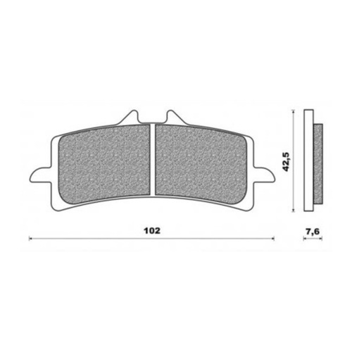 Newfren Front Brake Pad Touring Sintered