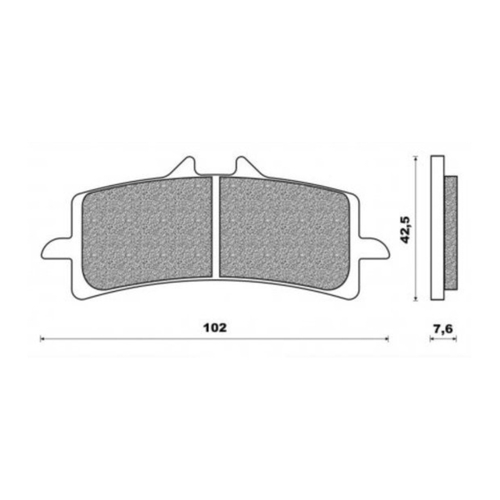 Front Brake Pads Touring Sintered for Ducati 990 Desmosedici RR 2008