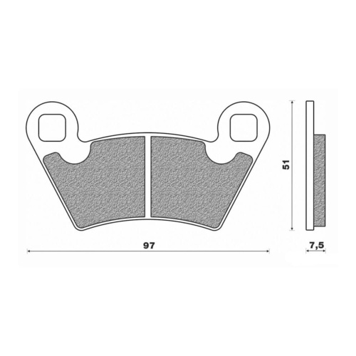 Newfren Rear Brake Pads ATV Sintered