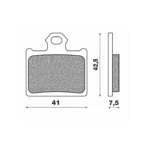 Rear Brake Pads Dirt Sintered for Gas-Gas MC 85 2021 to 2022