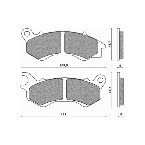 Newfren Front Brake Pad Scooter Elite Organic