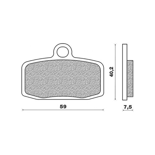 Front Brake Pads Dirt Organic for Husqvarna TC85 SW 2014 to 2020