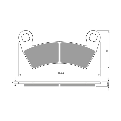 Newfren Front Brake Pad ATV Sintered