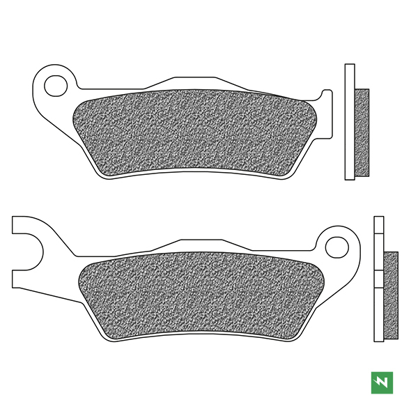 Newfren Brake Pads - Scooter Elite Organic Aprillia SR Motard 50 2018- **
