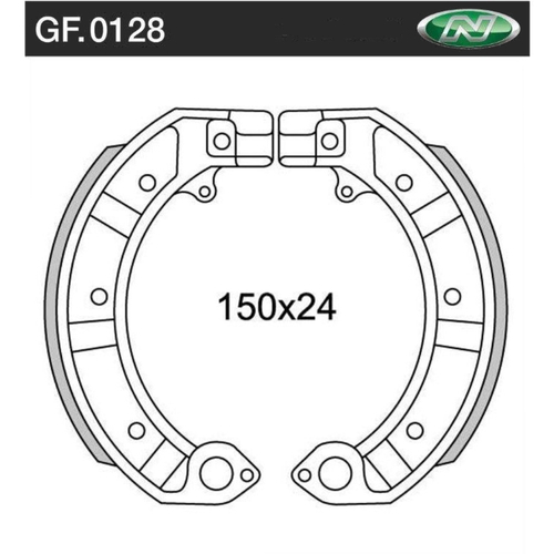 Front Brake Shoes for Piaggio/Vespa PX 200 1978 to 1997