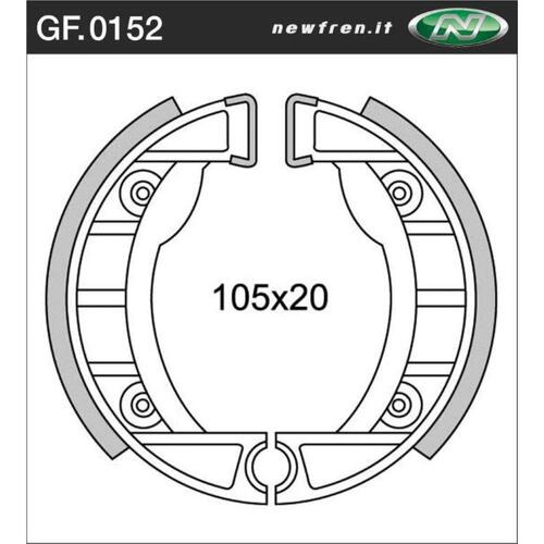 Front Brake Shoes for Piaggio/Vespa Ciao 50 1977 to 2002
