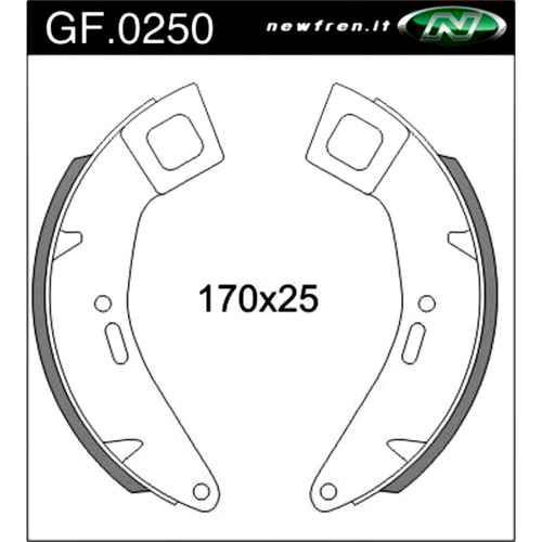 Newfren Front Brake Shoes Standard Line