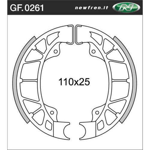Rear Brake Shoes for Aprilia 50 Sportcity One 2008 to 2010