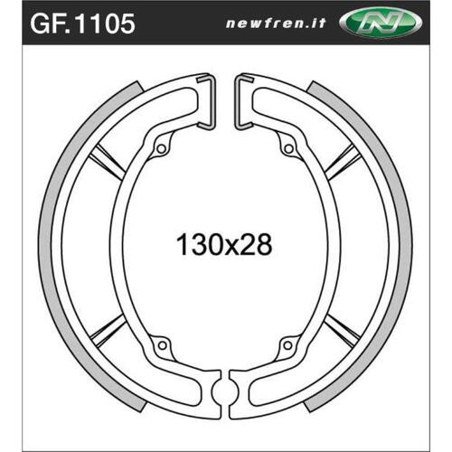 Rear Brake Shoes for Yamaha YFM100 1989 to 1991