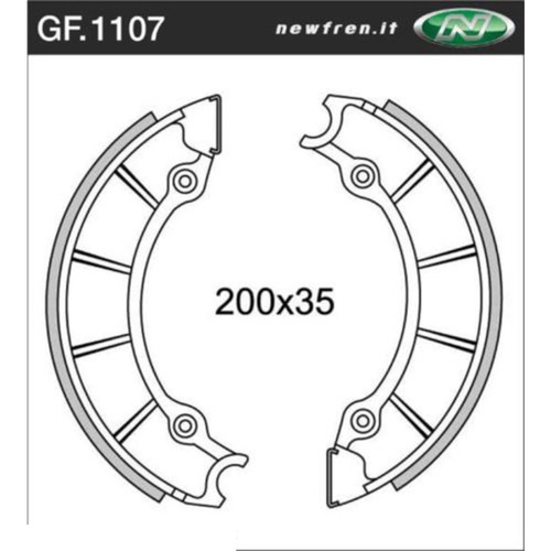 Newfren Front Brake Shoes Standard Line