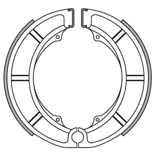 Rear Brake Shoes for Suzuki RE5 Rotary 1975 to 1977