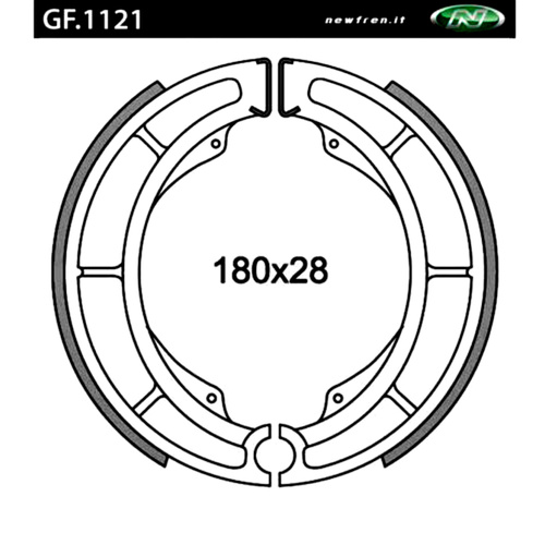 Newfren Rear Brake Shoes Standard Line