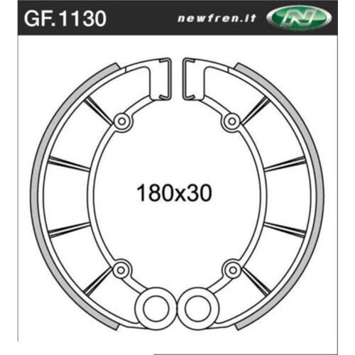 Rear Brake Shoes for Honda CB550 1978 to 1981